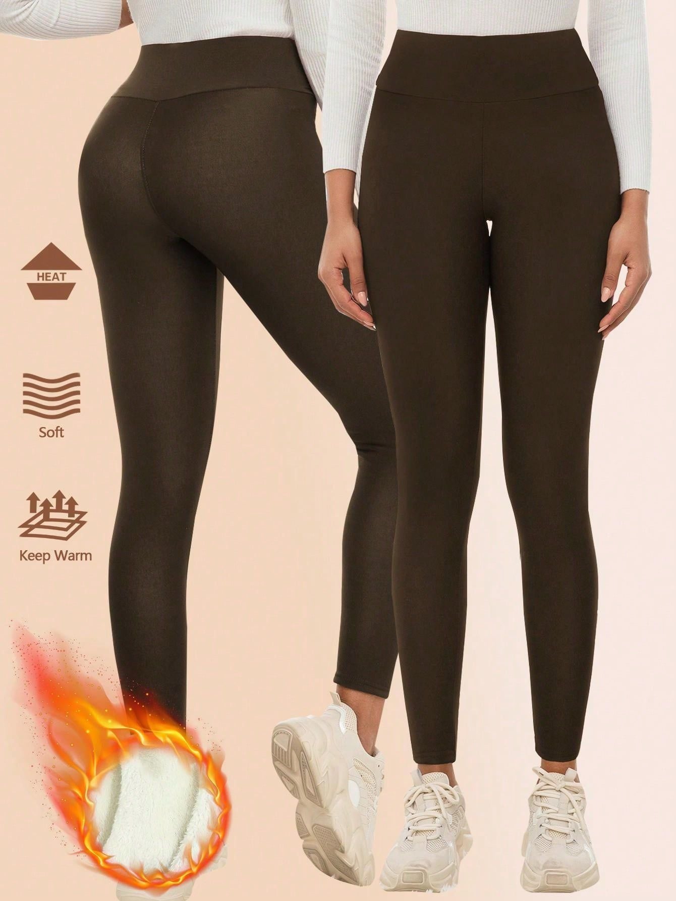 Legging Térmica Forrada Com Isolamento Para Frio