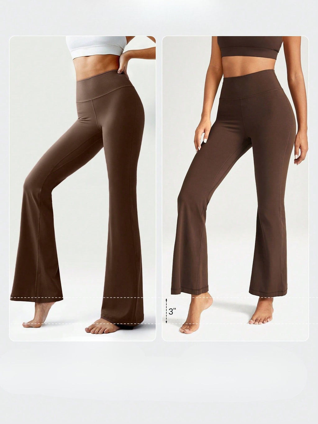 Legging Flare Cintura Alta Com Caimento Alongado