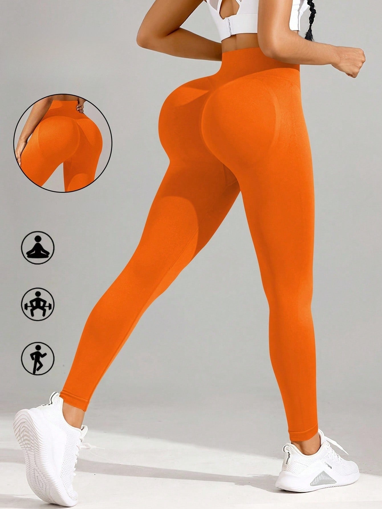 Legging Fitness Sem Costura Ajuste Contornado