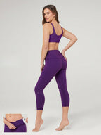 Legging Cintura Alta Capri De Ajuste Confortável