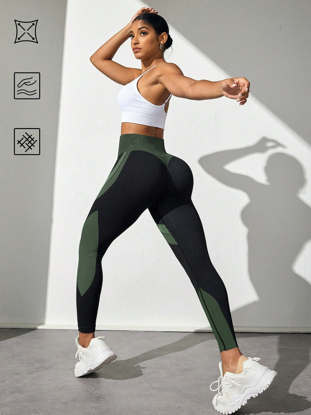 Legging Seamless Cintura Alta Com Painéis Anatômicos Laterais