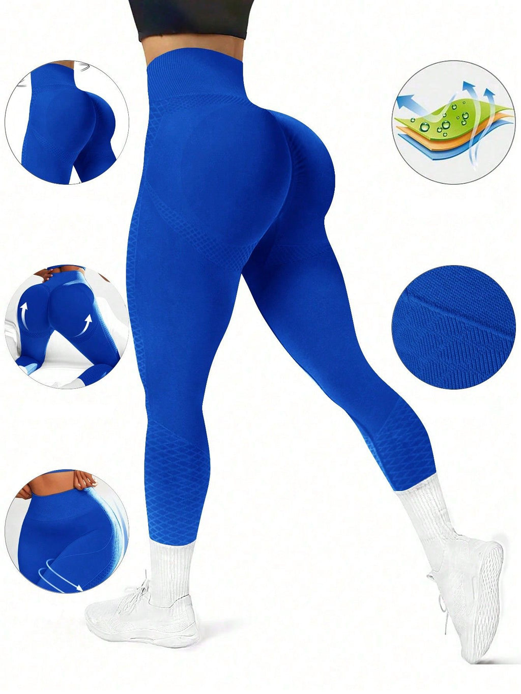 Legging Seamless Cintura Alta Com Trama Estruturada