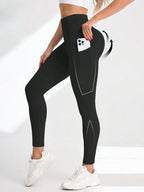 Legging Cintura Alta Com Costuras Técnicas E Bolso
