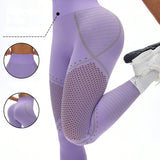 Legging Seamless Cintura Alta Com Ventilação Perfurada